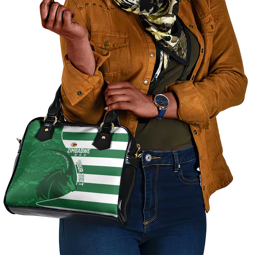 Zimbabwe Rugby Custom Shoulder Handbag Sables 3rd Champions Proud - African Pride