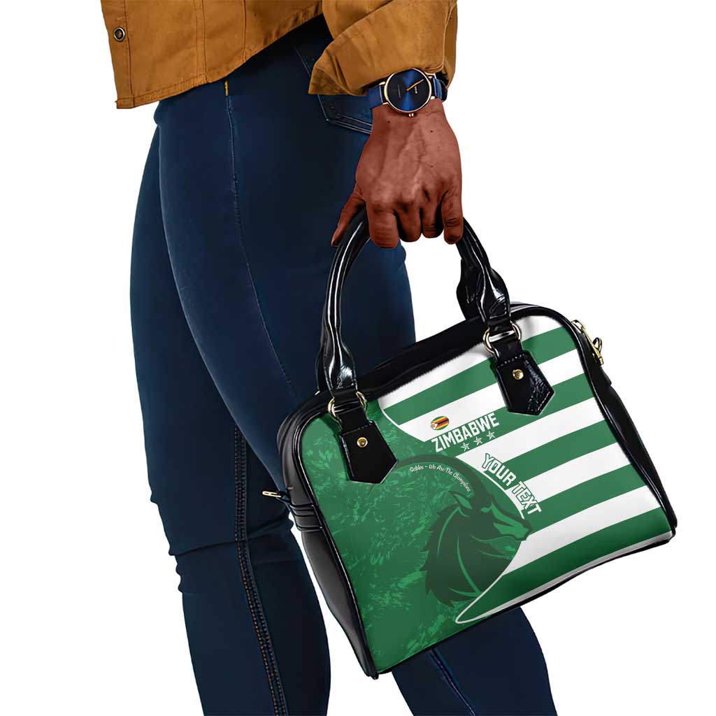 Zimbabwe Rugby Custom Shoulder Handbag Sables 3rd Champions Proud - African Pride