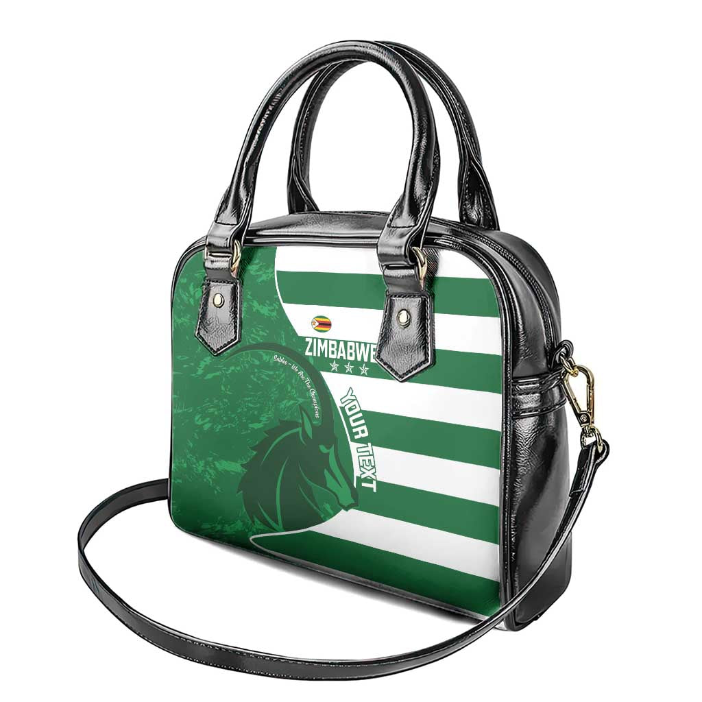 Zimbabwe Rugby Custom Shoulder Handbag Sables 3rd Champions Proud - African Pride