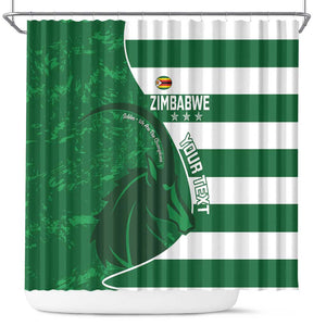 Zimbabwe Rugby Custom Shower Curtain Sables 3rd Champions Proud - African Pride