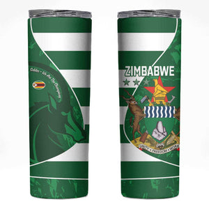 Zimbabwe Rugby Custom Skinny Tumbler Sables 3rd Champions Proud - African Pride