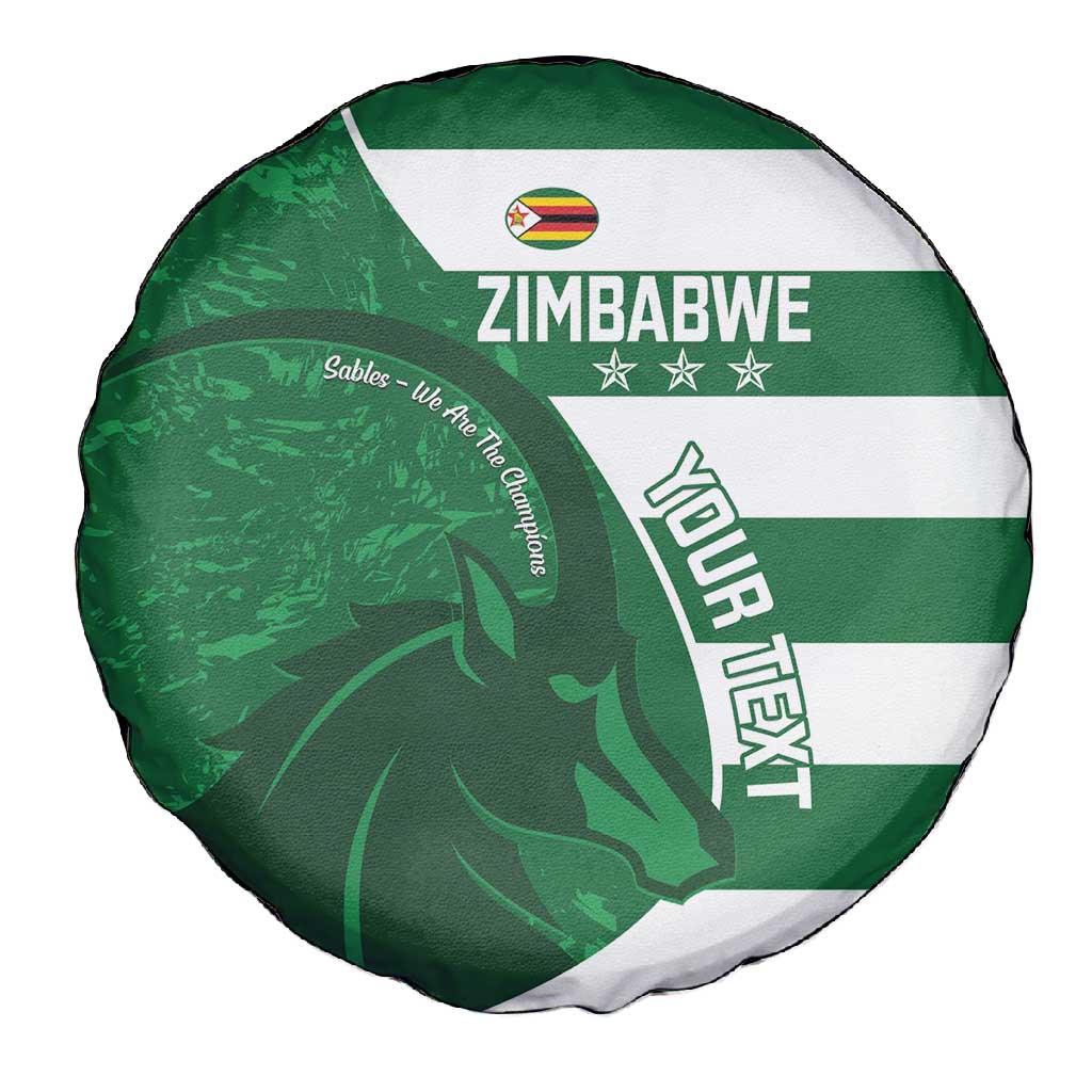 Zimbabwe Rugby Custom Spare Tire Cover Sables 3rd Champions Proud - African Pride