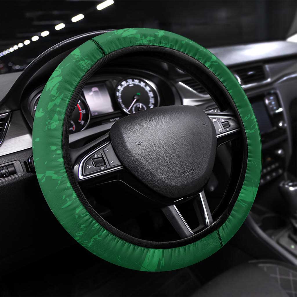 Zimbabwe Rugby Steering Wheel Cover Sables 3rd Champions Proud - African Pride
