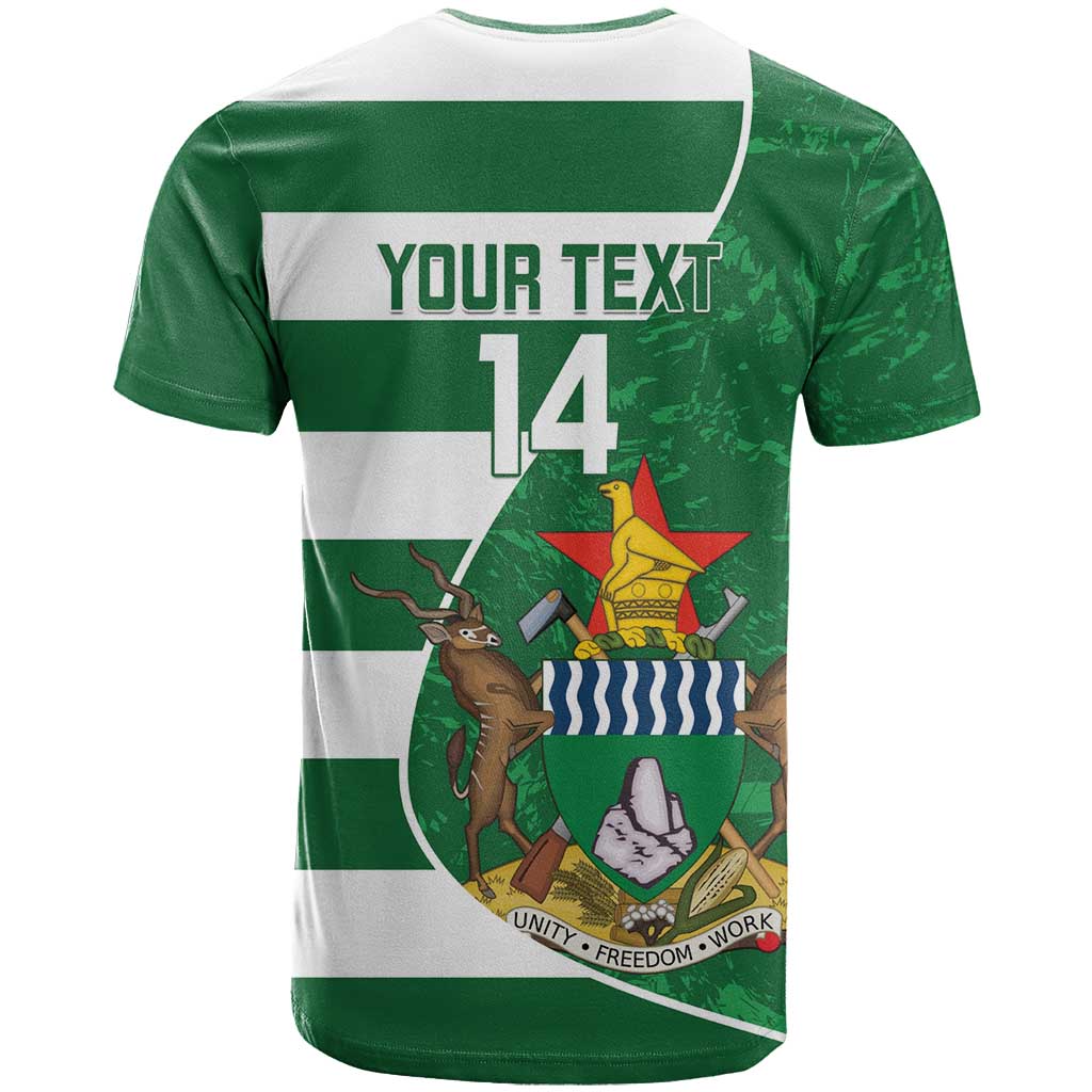 Zimbabwe Rugby Custom T shirt Sables 3rd Champions Proud - African Pride