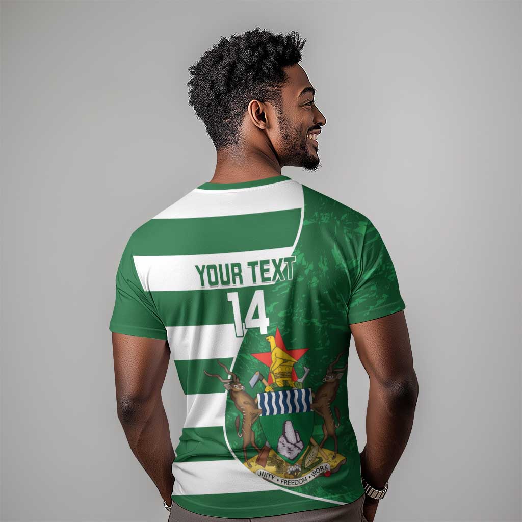 Zimbabwe Rugby Custom T shirt Sables 3rd Champions Proud - African Pride