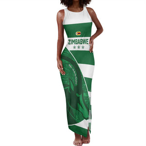 Zimbabwe Rugby Custom Tank Maxi Dress Sables 3rd Champions Proud - African Pride