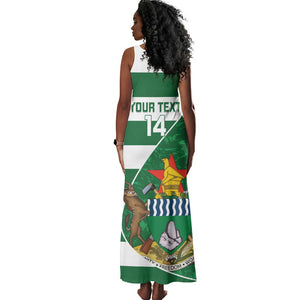 Zimbabwe Rugby Custom Tank Maxi Dress Sables 3rd Champions Proud - African Pride