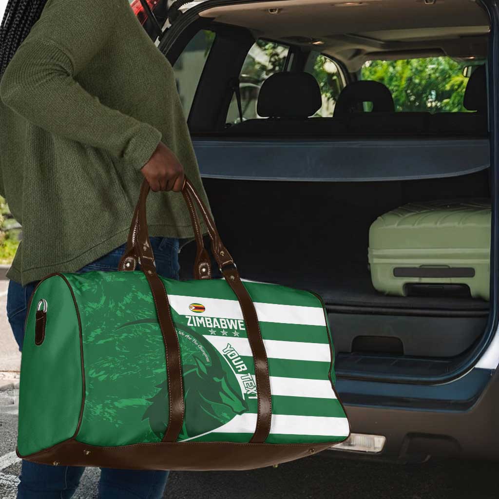 Zimbabwe Rugby Custom Travel Bag Sables 3rd Champions Proud
