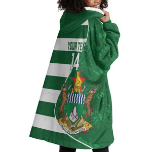 Zimbabwe Rugby Custom Wearable Blanket Hoodie Sables 3rd Champions Proud - African Pride