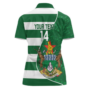 Zimbabwe Rugby Custom Women Polo Shirt Sables 3rd Champions Proud - African Pride