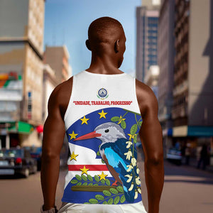 Cape Verde Men Tank Top Grey-Headed Kingfisher Mix Honey Locust