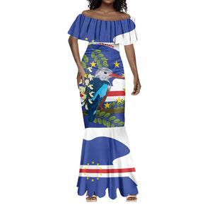Cape Verde Mermaid Dress Grey-Headed Kingfisher Mix Honey Locust