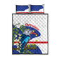 Cape Verde Quilt Bed Set Grey-Headed Kingfisher Mix Honey Locust