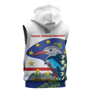 Cape Verde Sleeveless Hoodie Grey-Headed Kingfisher Mix Honey Locust - African Pride