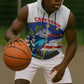 Cape Verde Sleeveless Zip Hoodie Grey-Headed Kingfisher Mix Honey Locust - African Pride