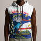 Cape Verde Sleeveless Zip Hoodie Grey-Headed Kingfisher Mix Honey Locust - African Pride