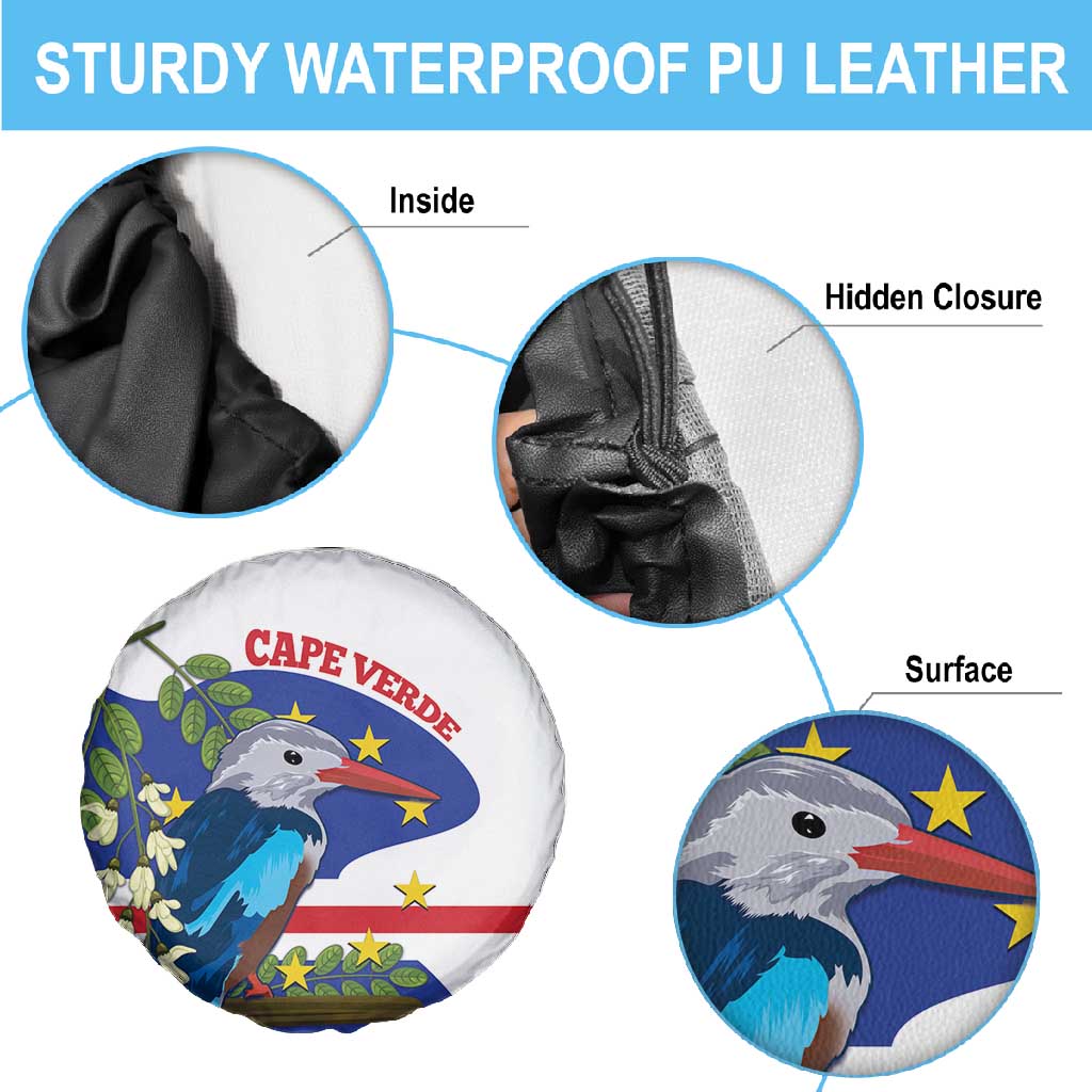 Cape Verde Spare Tire Cover Grey-Headed Kingfisher Mix Honey Locust