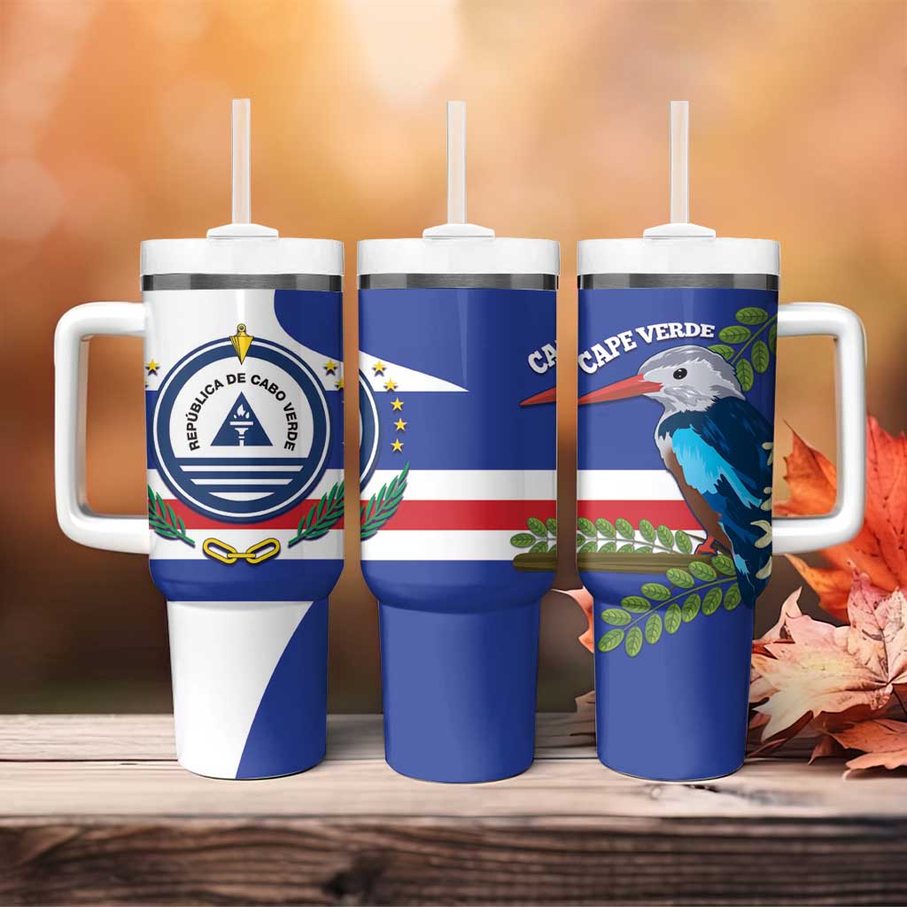 Cape Verde Tumbler With Handle Grey-Headed Kingfisher Mix Honey Locust