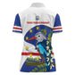 Cape Verde Women Polo Shirt Grey-Headed Kingfisher Mix Honey Locust
