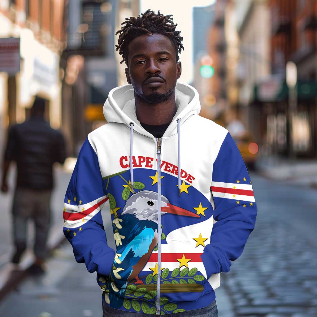 Cape Verde Zip Hoodie Grey-Headed Kingfisher Mix Honey Locust