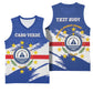 Personalized Cape Verde Basketball Jersey Coat Of Arms - African Pattern - African Pride
