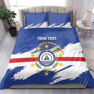 Personalized Cape Verde Bedding Set Coat Of Arms - African Pattern