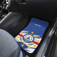 Personalized Cape Verde Car Mats Coat Of Arms - African Pattern