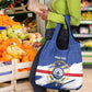 Personalized Cape Verde Grocery Bag Coat Of Arms - African Pattern