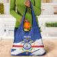 Personalized Cape Verde Grocery Bag Coat Of Arms - African Pattern