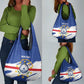 Personalized Cape Verde Grocery Bag Coat Of Arms - African Pattern