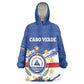 Personalized Cape Verde Kid Wearable Blanket Hoodie Coat Of Arms - African Pattern
