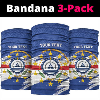 Personalized Cape Verde Neck Gaiter Coat Of Arms - African Pattern LT14
