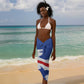 Personalized Cape Verde Sarong Coat Of Arms - African Pattern