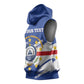 Personalized Cape Verde Sleeveless Hoodie Coat Of Arms - African Pattern - African Pride