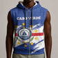 Personalized Cape Verde Sleeveless Zip Hoodie Coat Of Arms - African Pattern - African Pride