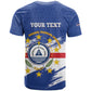 Personalized Cape Verde T shirt Coat Of Arms - African Pattern