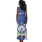 Personalized Cape Verde Tank Maxi Dress Coat Of Arms - African Pattern