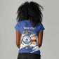 Personalized Cape Verde Women V-Neck T-Shirt Coat Of Arms - African Pattern