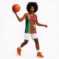 Cameroon Happy Unity Day Cameroun Coat Of Arms Basketball Jersey - African Pride