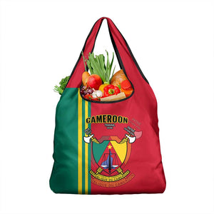 Cameroon Happy Unity Day Cameroun Coat Of Arms Grocery Bag