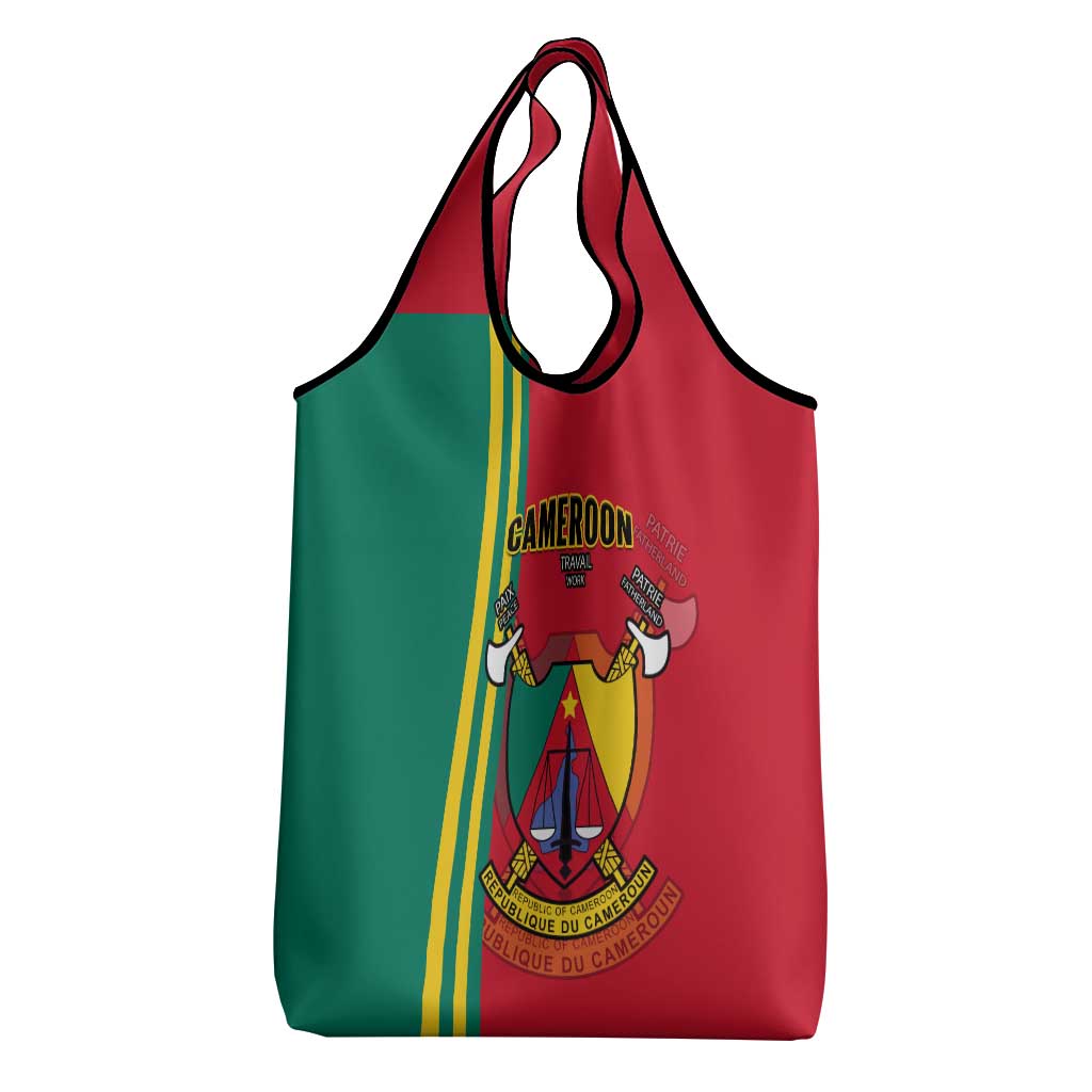 Cameroon Happy Unity Day Cameroun Coat Of Arms Grocery Bag