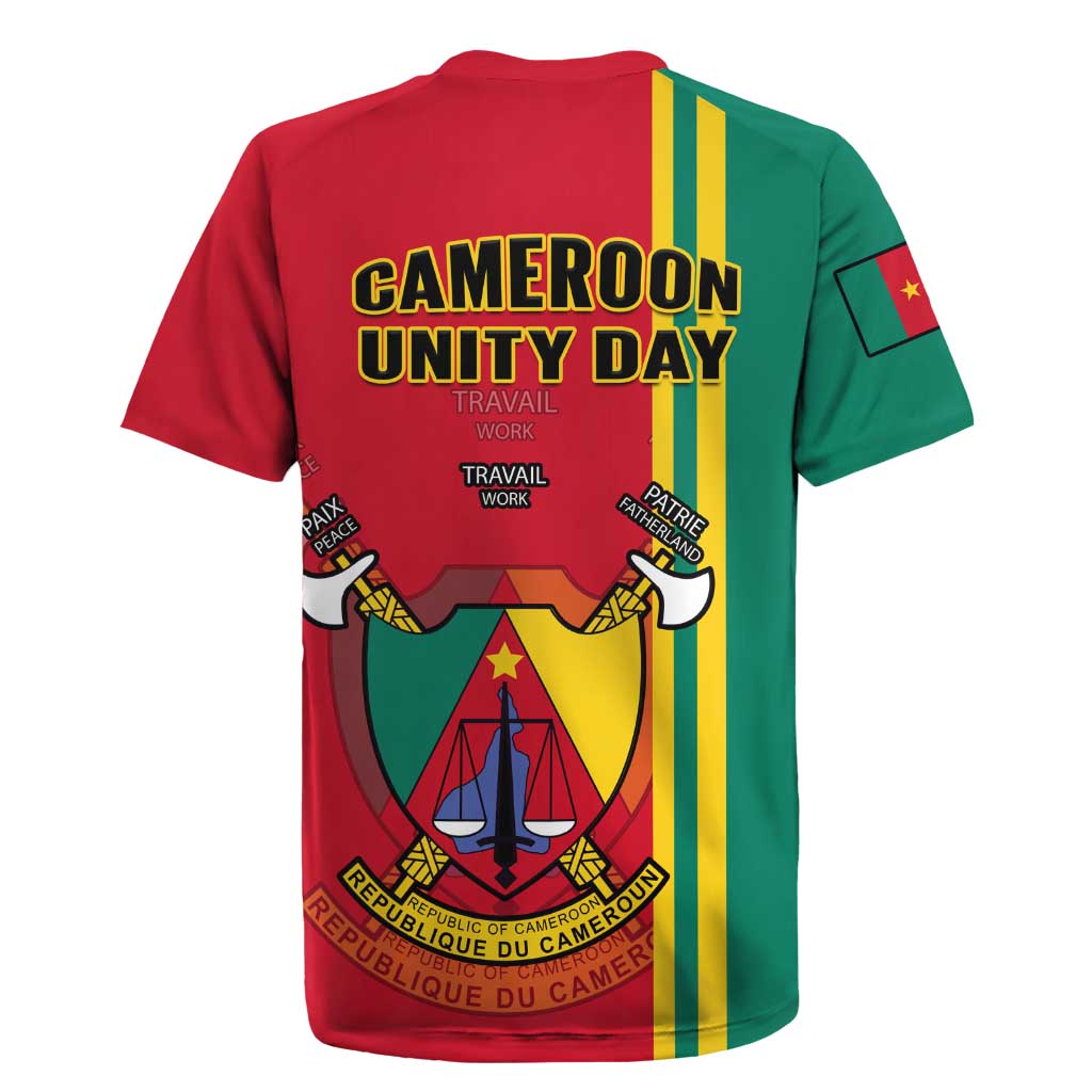 Cameroon Happy Unity Day Cameroun Coat Of Arms Rugby Jersey