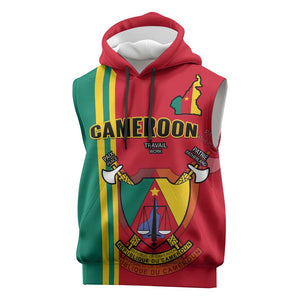 Cameroon Happy Unity Day Cameroun Coat Of Arms Sleeveless Hoodie - African Pride
