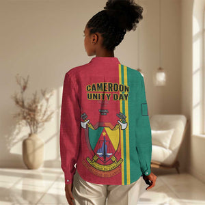 Cameroon Happy Unity Day Cameroun Coat Of Arms Women Casual Shirt LT14