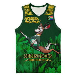 South Africa Rugby Basketball Jersey Go Bokke World Cup Champions History - African Pride