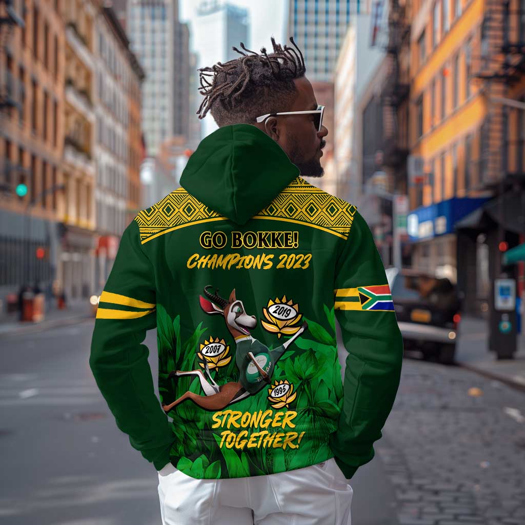 South Africa Rugby Hoodie Go Bokke World Cup Champions History