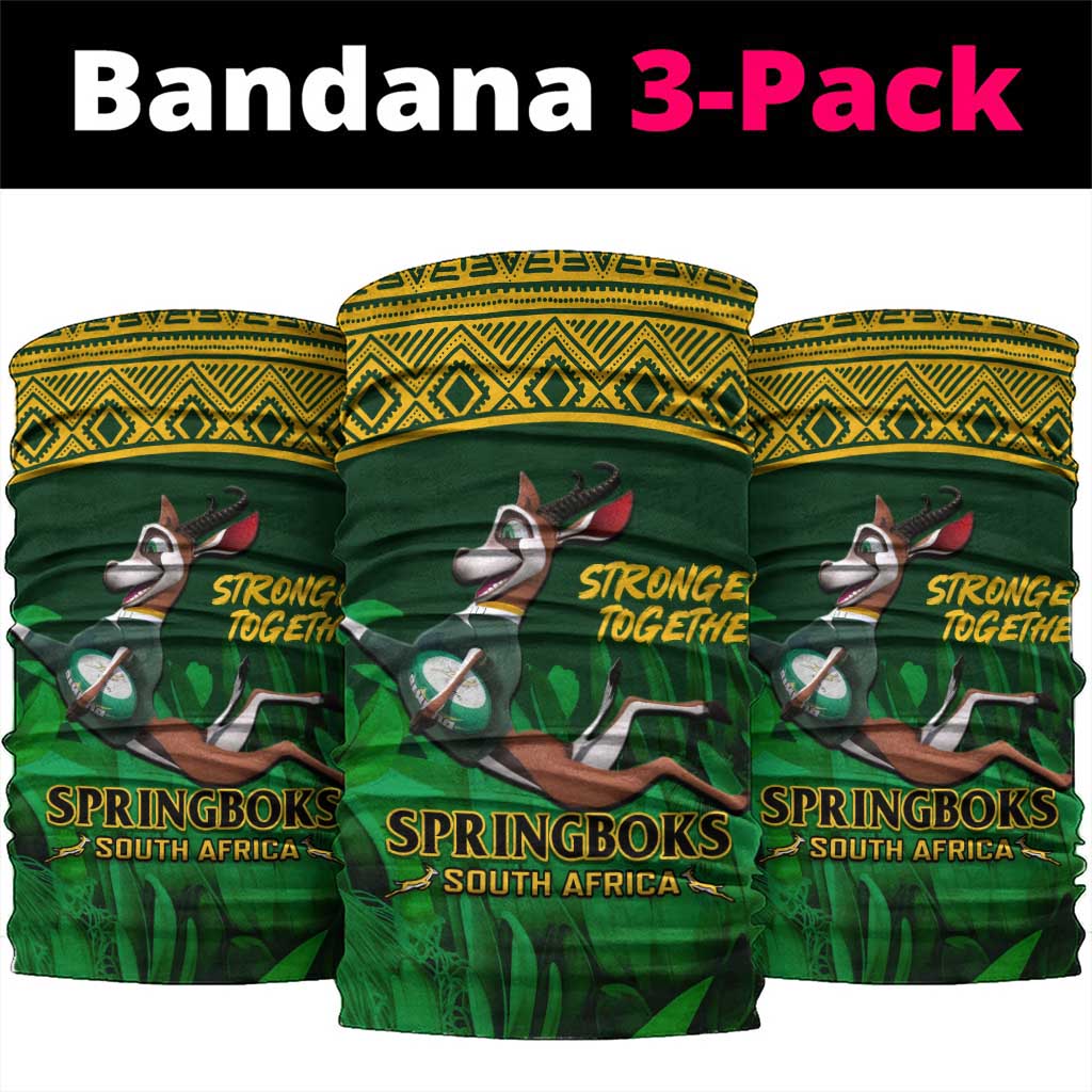 South Africa Rugby Neck Gaiter Go Bokke World Cup Champions History LT14
