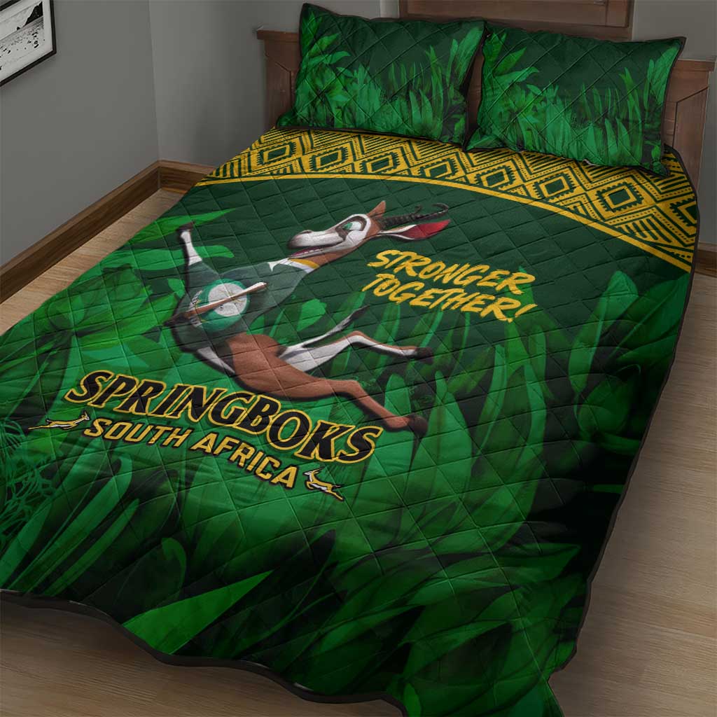 South Africa Rugby Quilt Bed Set Go Bokke World Cup Champions History