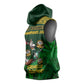 South Africa Rugby Sleeveless Hoodie Go Bokke World Cup Champions History - African Pride
