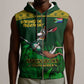 South Africa Rugby Sleeveless Zip Hoodie Go Bokke World Cup Champions History - African Pride
